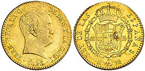 1823. Fernando VII. Madrid. SR. 80 reales. ... 