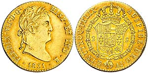 1831. Fernando VII. Madrid. AJ. 2 escudos. ... 