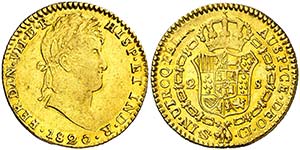 1820. Fernando VII. Sevilla. CJ. 2 escudos. ... 