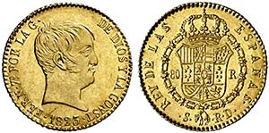 1823. Fernando VII. Sevilla. RD. 80 reales. ... 