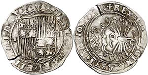 Reyes Católicos. Toledo. M. 2 reales. (Cal. ... 
