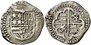 (1590-1592). Felipe II. Toledo. . 1 real. ... 