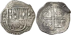 1594. Felipe II. Granada. F. 4 reales. (Cal. ... 
