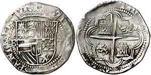 s/d. Felipe II. Potosí. B. 4 reales. (Cal. ... 