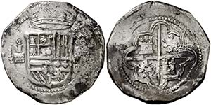 1590. Felipe II. Segovia. . 8 reales. (Cal. ... 