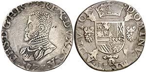 (15)75. Felipe II. Amberes. 1 escudo felipe. ... 