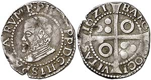 1621. Felipe III. Barcelona. 1 croat. (Cal. ... 