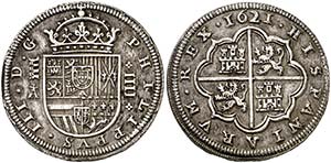 1621. Felipe III. Segovia. . 4 reales. (Cal. ... 