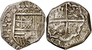 1611. Felipe III. Toledo. C. 4 reales. (Cal. ... 