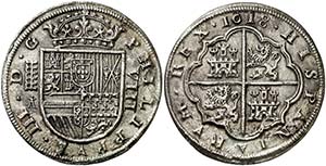 1618. Felipe III. Segovia. . 8 reales. (Cal. ... 