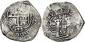 1653. Felipe IV. Potosí. E. 8 reales. (Cal. ... 