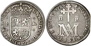 1687. Carlos II. Segovia. BR. 2 reales. ... 
