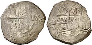 1694. Carlos II. Lima. M. 8 reales. (Cal. ... 