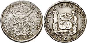 1769. Carlos III. Guatemala. P. 4 reales. ... 