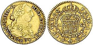 1787. Carlos III. Madrid. DV. 1 escudo. ... 