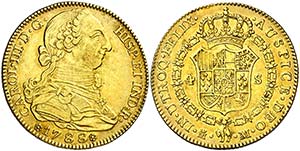 1788/7. Carlos III. Madrid. M. 4 escudos. ... 
