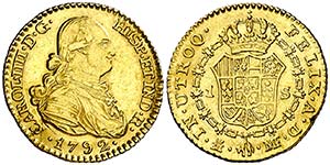 1792. Carlos IV. Madrid. MF. 1 escudo. (Cal. ... 