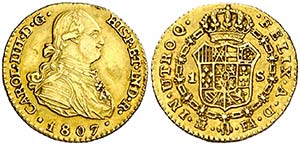 1807. Carlos IV. Madrid. FA. 1 escudo. (Cal. ... 