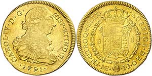 1791. Carlos IV. Lima. IJ. 8 escudos. (Cal. ... 