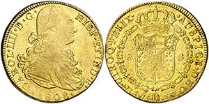 1808. Carlos IV. Lima. JP. 8 escudos. (Cal. ... 