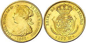 1862. Isabel II. Madrid. 100 reales. (Cal. ... 