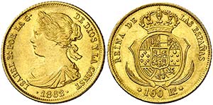 1862. Isabel II. Madrid. 100 reales. (Cal. ... 