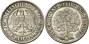 1928. Alemania. A (Berlín). 5 reichsmark. ... 