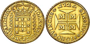 1726. Brasil. Juan V. M (Minas Gerais). ... 