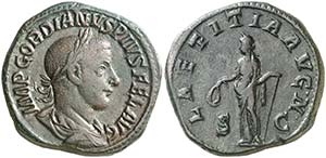 (241-243 d.C.). Gordiano III. Sestercio. ... 