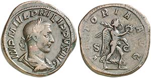 (244-245 d.C.). Filipo I. Sestercio. (Spink ... 