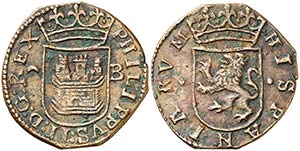 s/d.  Felipe II. Burgos. 1 cuartillo. 3,62 ... 