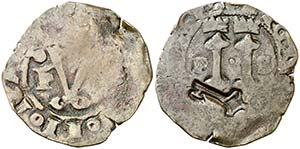(1564). Felipe II. 2,75 g. Resello llave ... 