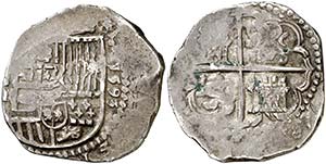 1593. Felipe II. ¿Toledo?. 4 reales. (Cal. ... 