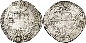 s/d. Felipe II. Toledo. . 8 reales. (Cal. ... 