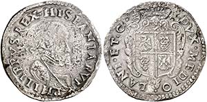 1588. Felipe II. Milán. 1 ducatón. (Vti. ... 