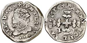 1616. Felipe III. Messina. I-P. 3 taris. ... 