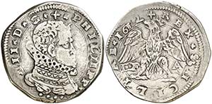 1612. Felipe III. Messina. DF-A. 4 taris. ... 