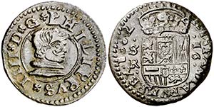 1662. Felipe IV. Sevilla. R. 16 maravedís. ... 