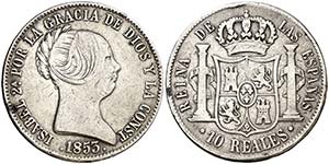 1853. Isabel II. Madrid. 10 reales. (Cal. ... 