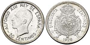 1926. Alfonso XIII. PCS. 50 céntimos. (Cal. ... 