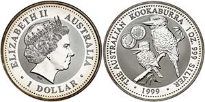 1999. Australia. Isabel II. 1 dólar. (Kr. ... 