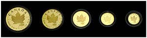 1999. Canadá. Isabel II. 1, 5, 10, 20 y 50 ... 