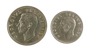 1952. Sudáfrica. Jorge VI. 2 1/2 y 5 ... 