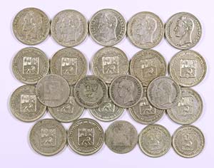 1960. Venezuela. 25 (siete) y 50 céntimos ... 