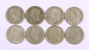 1935-1954. Venezuela. 50 céntimos. AG. Lote ... 