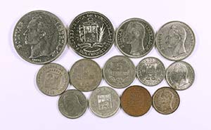 (s. XX). Venezuela. Lote de 13 monedas en ... 