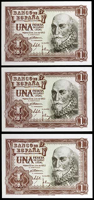 1953. 1 peseta. (Ed. D66a). 22 de julio, ... 