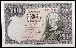 1976. 5000 pesetas. (Ed. E1a) (Ed. 285a). 6 ... 