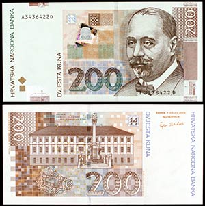 2002. Croacia. Banco Nacional. 200 kuna. ... 