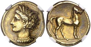 (320-310 a.C.). Zeugitana. Cartago. Shekel ... 